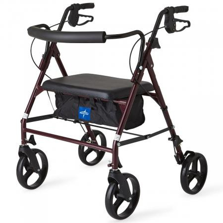 Medline - Mds86800xws - Rollator, Bariatric, Basic Steel - Each