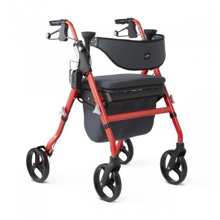 Medline - Mds86845rd - Rollator, Empower, Red, Mb - Each