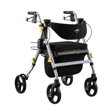 Medline - Mds86845sm - Rollator, Empower, Silver - Each