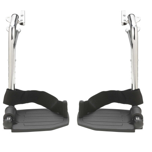 Drive Devilbiss Healthcare - Stdsf-Tfchrm - Medical Swingaway Ft.Rest, Chrome Footplate - Pair
