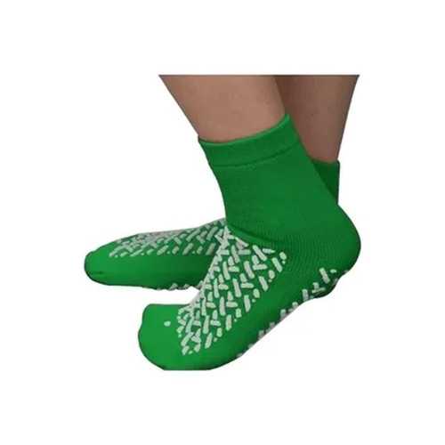 Cardinal Health - 68125-Grn - Slipper Socks 2X - Large Green Above The Ankle - Case/48