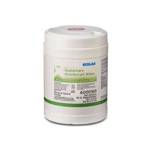 Ecolab - 6000169 - Surface Disinfectant Premoistened Manual Pull Wipe 85 Count Canister Scented Nonsterile - Case/12