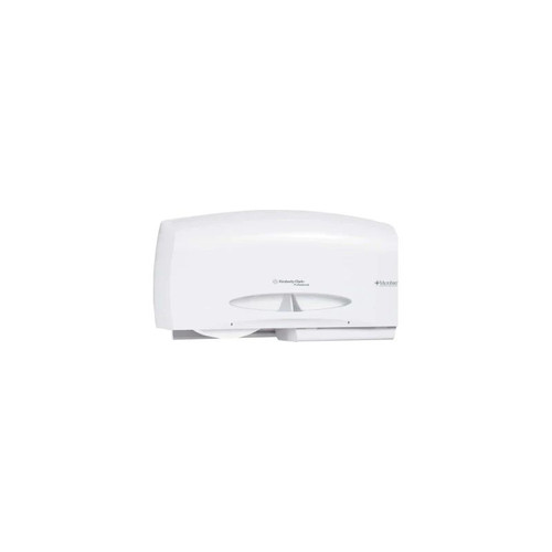 Kimberly Clark - K-C Professional - 09609 - Toilet Tissue Dispenser White Plastic Manual Pull Double Roll Wall Mount - Case/1