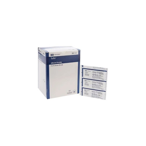 Cardinal Health - Telfa - 7643 - Adhesive Dressing 3 X 4 Inch Film / Cotton Rectangle White Sterile - Case/1200