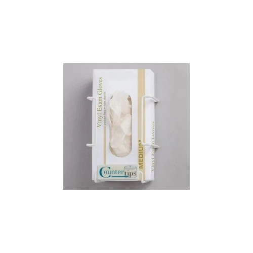 Dukal - Countertips - 4065 - Glove Box Holder Horizontal Or Vertical Mounted 1 - Capacity White 4.3 X 5.9 7.7 Inch Coated Wire - Box/1