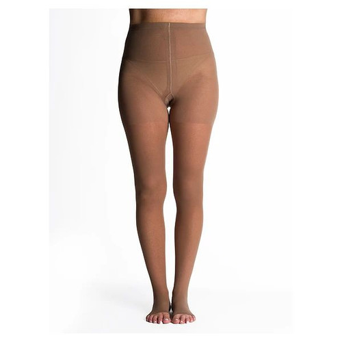 Sigvaris - 781Pllo73 - Womens Eversheer Open Toe Pantyhose - Long - Cafe