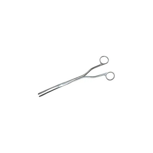 Medgyn - 031166 - Ovum Forceps Hern - Van - Lyth 9 - 1/2 Inch Length Surgical Grade Stainless Steel Nonsterile Nonlocking Finger Ring Handle Curved Mm Jaws With Fine Teeth - Each