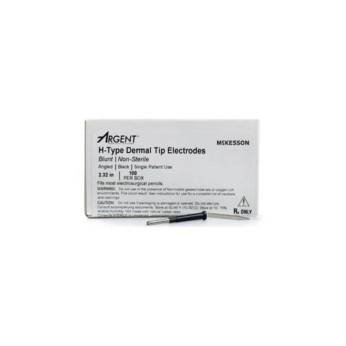 Mckesson - 22-H10112 - Dermal Tip Electrode Blunt Angled Blade Disposable Nonsterile - Box/100