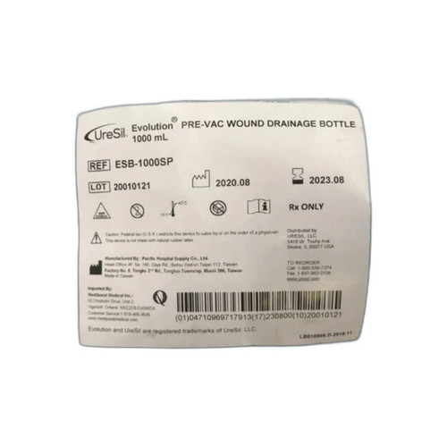 Uresil - Evolution 4 - Esb-1000Fs-T - Drainage Bottle - Box/10