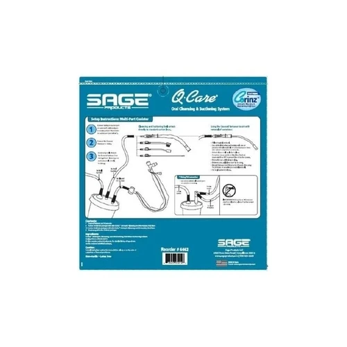 Sage - Qcare - 6462 - Oral Care Kit, Cleansing/Suction W/Corinz - Case/10