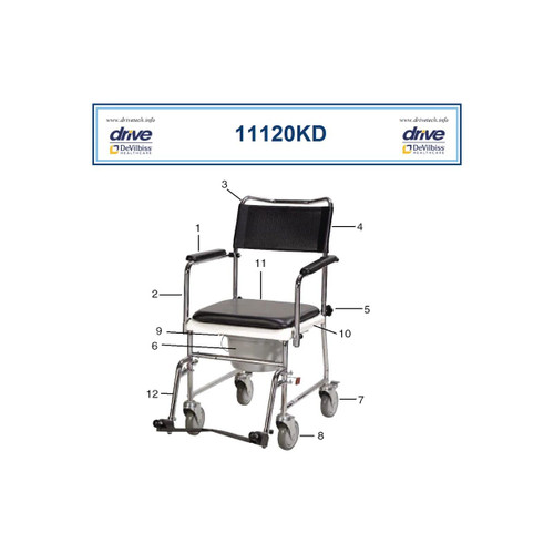 Drive Devilbiss Healthcare - 11120Kd-B - Medical Bucket/Lid, 11120Kd - Each