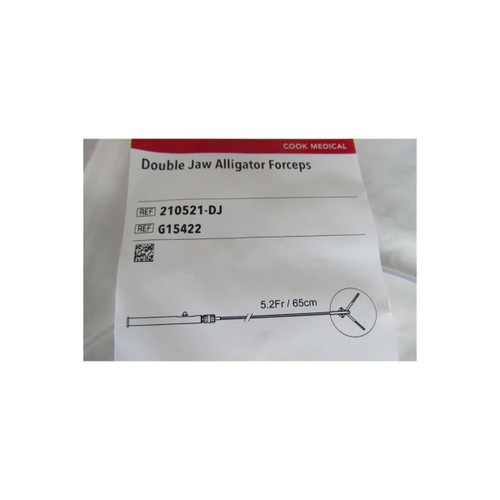 Cook Medical - G15422 - Forcep, Alligator Tooth Retrieval 5.2fr 65cm - Each
