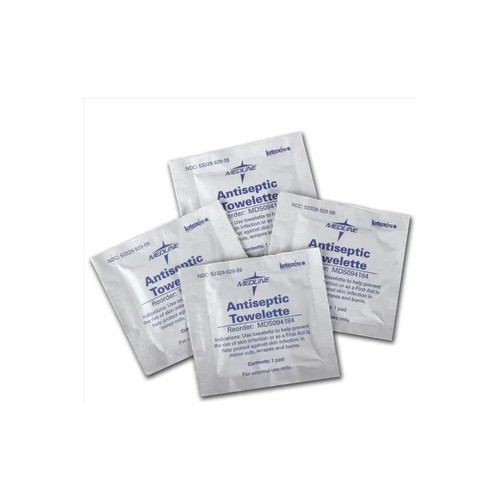 Medline - Med Nap - Mds094184 - Antiseptic Skin Towelette Individual Packet Alcohol Scent 100 Count - Box/100