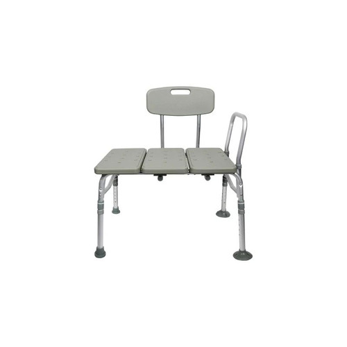 Mckesson - 146-12011Kd-1 - Knocked Down Bath Transfer Bench Removable Arm Rail 17 - 1/2 To 22 - Inch Seat Height 400 Lbs Weight Capacity - Each