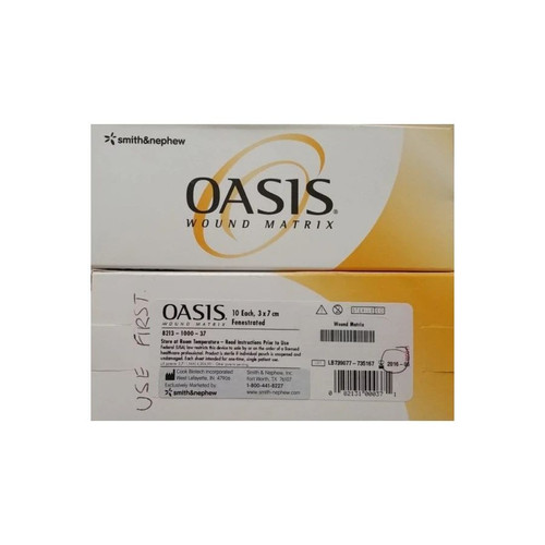 Smith & Nephew - Oasis - 8213-3000-09 - Wound Matrix Dressing Burn 3 X 4 Inch Sterile Non - Viable Cells, Tissue - Based: Animal - Case/5