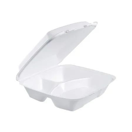 Rj Schinner - Dart Performer - 90Ht3R90Ht3 - Container, Food Foam Hinged 3Comprtmt Wht Lg - Case/2
