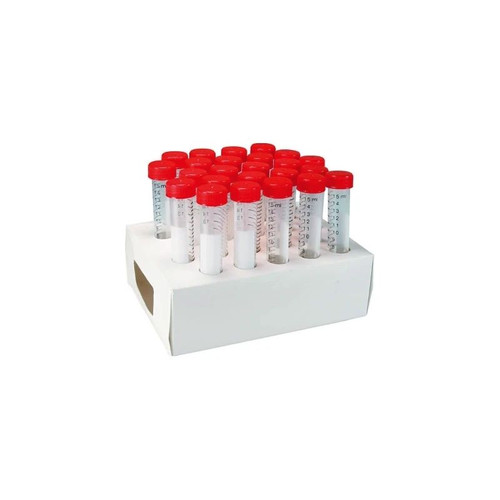 Mckesson - 177-6296Pl - Centrifuge Tube Conical Bottom Plain 15 Ml Red Screw Cap Polypropylene - Package/25