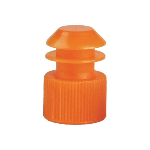 Mckesson - 177-116152N - Tube Closure Polyethylene Flanged Plug Cap Orange 16 Mm For Use With Blood Drawing Tubes Glass Test Plastic Culture Nonsterile - Case/10000