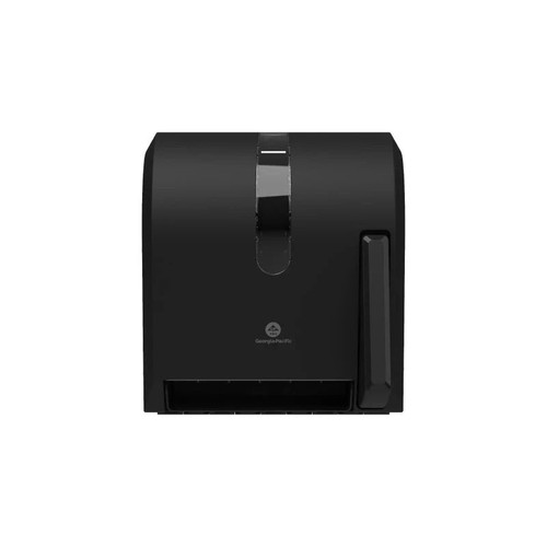 Georgia Pacific - Gp Pro - 54338A - Paper Towel Dispenser Black Plastic Push Paddle 8 Inch Roll Wall Mount - Case/1