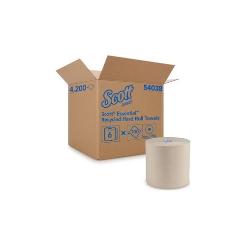 Kimberly Clark - Scott Essential - 54038 - Paper Towel Hardwound Roll 700 Foot Length - Case/6