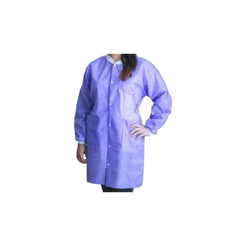 Dukal - Fitme - Ugc-6604-L - Lab Coat Purple Large Knee Length 3 - Layer Sms Disposable - Case/50