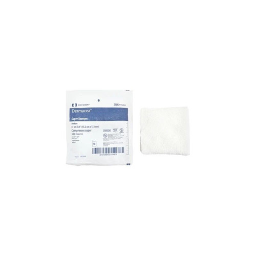 Cardinal Health - Dermacea - 441200 - Gauze Sponge 6 X 3/4 Inch Pack Sterile 12 - Ply Rectangle - Package/1