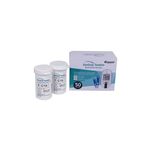 Germaine Laboratories - Aimstrip - 77550 - Blood Glucose Test Strips Pack - Box/50