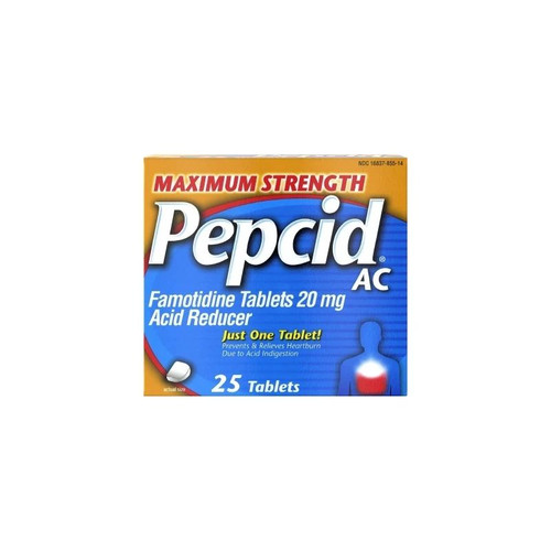 Johnson & - J Sales - 16837085514 - Pepcid Ac, Tab Maximum Strength 20Mg - Box/25