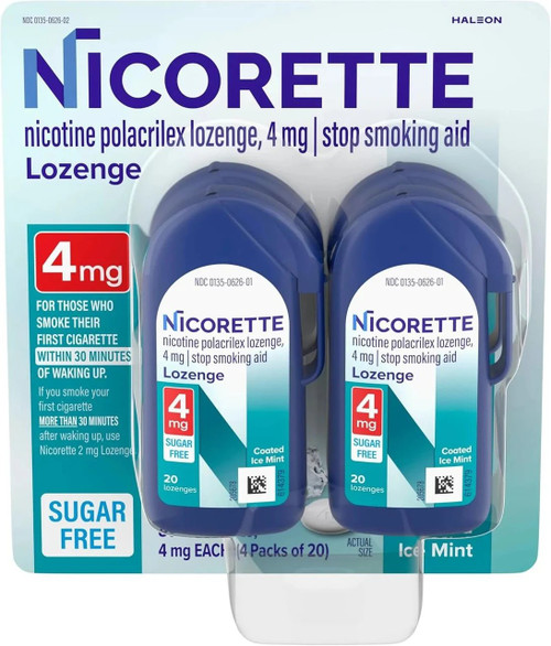 Glaxo Consumer Products - 30766981237 - Nicorette Loz Coated Ice Mint4Mg - Carton/20
