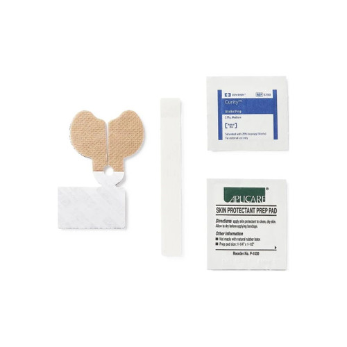 Medline - Centurion - Ngs291Xt - Nasogastric Tube Securement Tape Kit Device, Solid Strip, Alcohol Prep Pad And Skin Protectant - Case/50