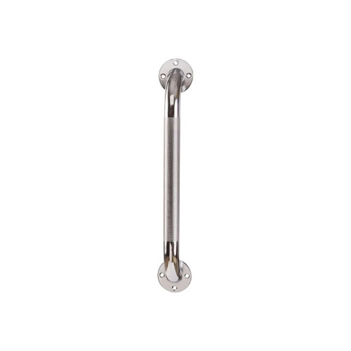 Mabis - Dmi - 521-1530-0632 - Bathtub Grab Bar Silver Knurled Steel - Each