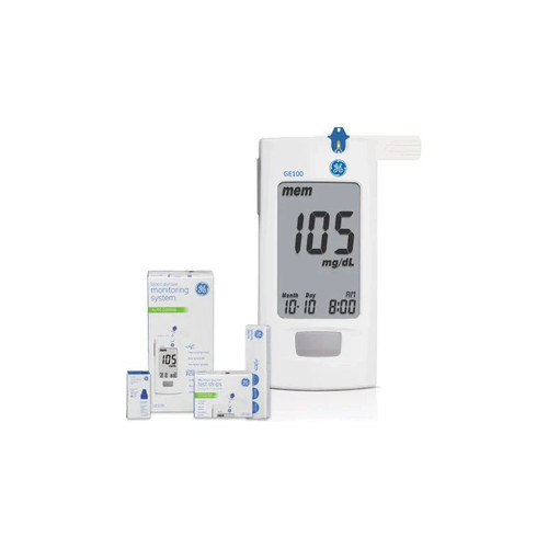Veridian Healthcare - Vhkit-Ge100 - Monitor Set, Glucose W/Test Strips Cntrl Sol&Lancing Device - Set/1