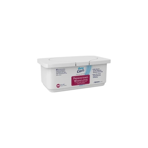 Dynarex - Dynacare - 1314 - Personal Wipe Tub Aloe / Lanolin Scented 46 Count - Package/46