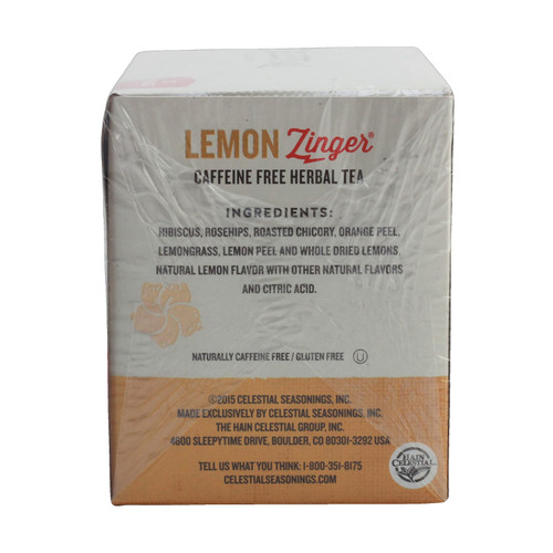 Celestial Seasonings - 1321 - Herb Teas Lemon Zinger 20 Tea Bags - Bag/20