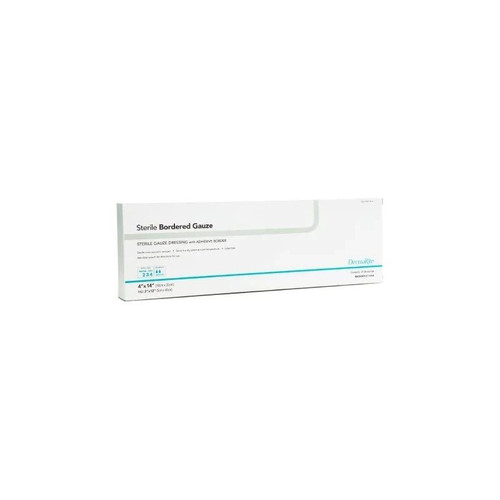 Dermarite - Bordered Gauze - 11414 - Adhesive Dressing 4 X 14 Inch Rectangle Sterile - Box/25