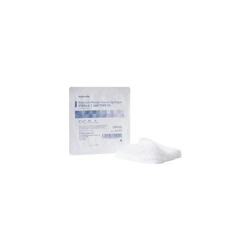 Mckesson - 16-193 - Gauze Sponge 4 X Inch Tray Sterile 8 - Ply Square - Box/1