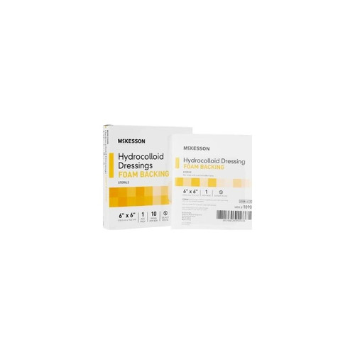 Mckesson - 1890 - Hydrocolloid Dressing 6 X Inch Square - Box/10