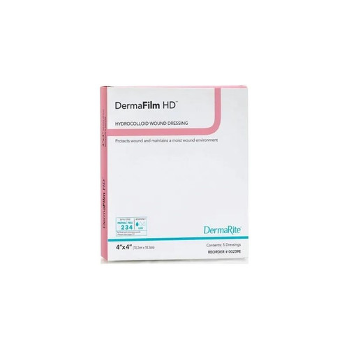 Dermarite - Dermafilm Hd - 00239E - Hydrocolloid Dressing 4 X Inch Square - Each