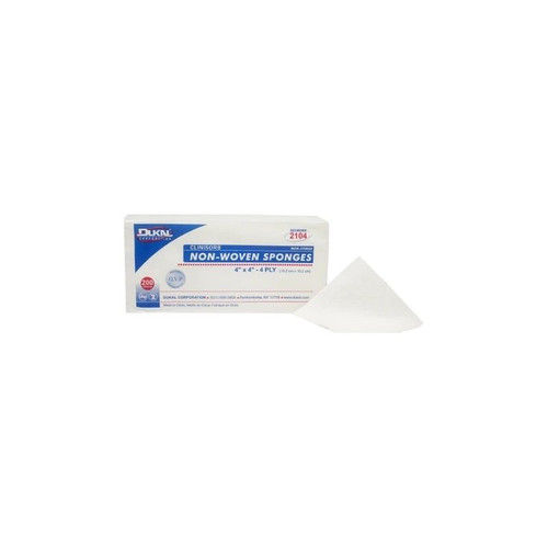 Dukal - Clinisorb - 2104 - Nonwoven Sponge 4 X Inch 200 Per Pack Nonsterile Ply Square - Bag/200