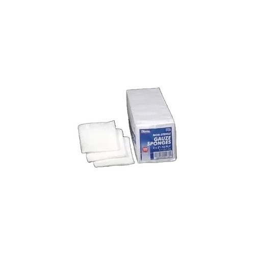 Dukal - 2128-100 - Gauze Sponge, 2" X 2", Non - Sterile, 12 - Ply - Bag/1