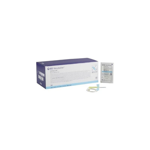 Bd Becton Dickinson - Vacutainer Safety-Lok - 367297 - Blood Collection Set 23 Gauge 3/4 Inch Needle Length 12 Tubing Sterile - Case/200
