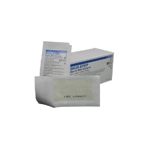 Gentell - Shur Strip - Dkc81120 - Skin Closure 1/4 X 4 Inch Nonwoven Material Flexible White - Case/200