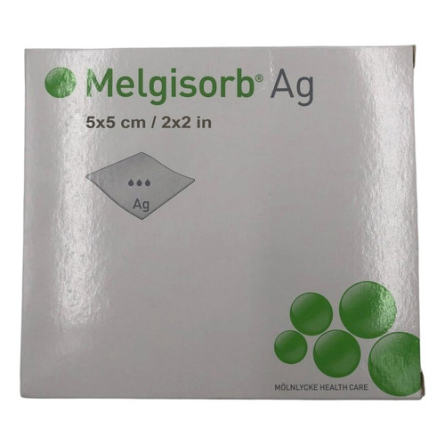 Molnlycke Health Care - Melgisorb Ag - 255100 - Silver Alginate Dressing 4 X Inch Square Sterile 
