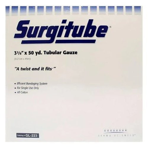 Gentell - Surgitube - Gl242 - Tubular Retainer Dressing Cotton 7/8 Inch X 50 Yard Size 2P White Large Finger / Toe Nonsterile - Each