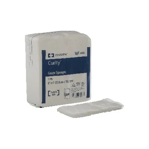 Cardinal Health - Curity - 2835- Gauze Sponge 4 X 8 Inch 200 Per Pack Nonsterile 12 - Ply Rectangle - Package/200