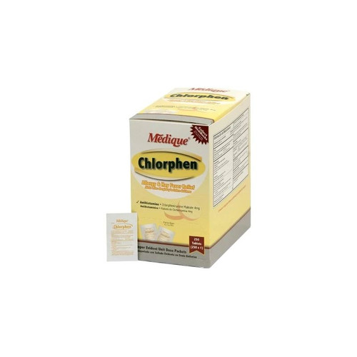 Medique Products - Chlorphen - 24148 - Allergy Relief 4 Mg Strength Tablet 1 Per - Box/250