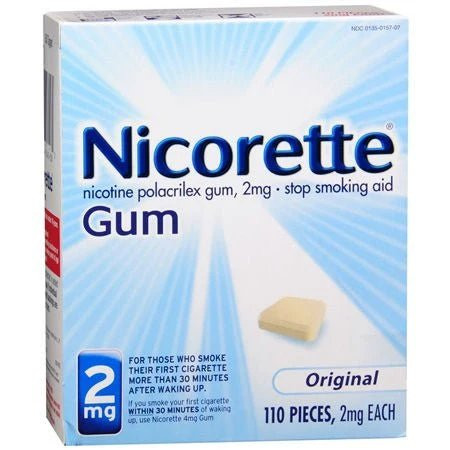 Glaxo Consumer Products - Nicorette - 00135015707 - Stop Smoking Aid 2 Mg Strength Gum - Each