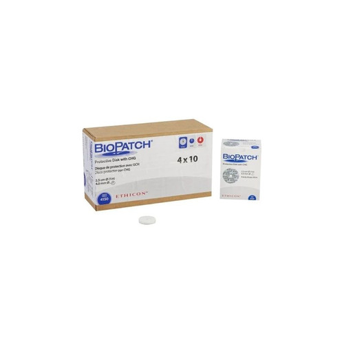 Johnson & - Biopatch - 4150 - Systems - J&J - I.V Dressing With Chg ( Gluconate) 1 Inch Disk 4.0Mm Center Hole Sterile - Each
