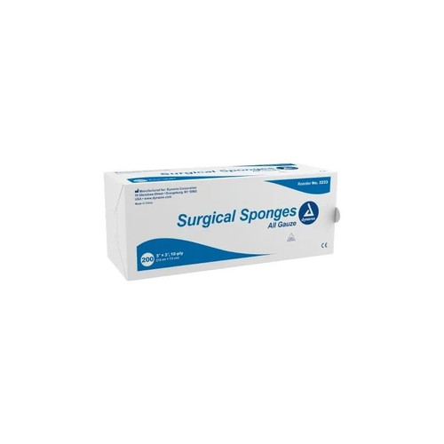 Dynarex - 3233 - Gauze Sponge 3 X Inch 200 Per Pack Nonsterile 12 - Ply Square - Package/200