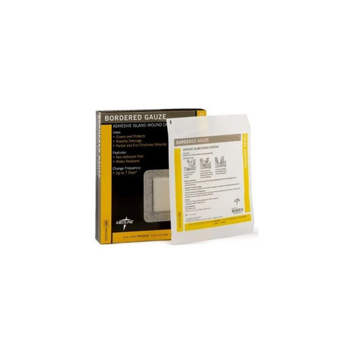 Medline - Msc3266 - Water Resistant Adhesive Strip 6 X Inch Nonwoven Square White Sterile - Box/15